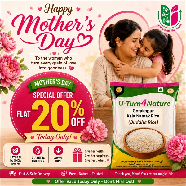 Kalanamak Rice: Diabetic Friendly Low GI & Nutrients - 5kg