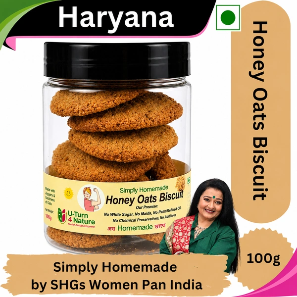 Honey Oats Biscuit- Simply Homemade - 100g
