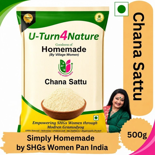 Chana Sattu (Roasted Gram Flour)- Simply Homemade - 500g