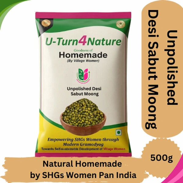 Green Moong Whole (Sabut) Desi Dal Unpolished- Simply Homemade