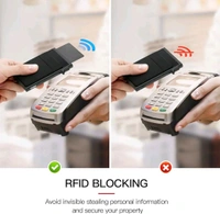 Pop Up Card Holder Wallet - Black