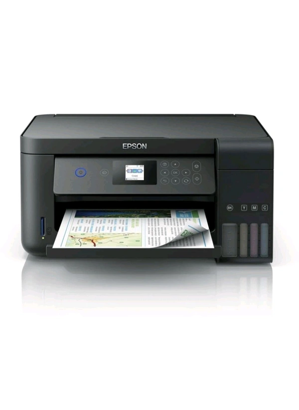 Epson Wireless Ecotank L4260 A4 Wi-Fi Duplex All-in-One Ink Tank Color LED Printers, Black - Black, Large