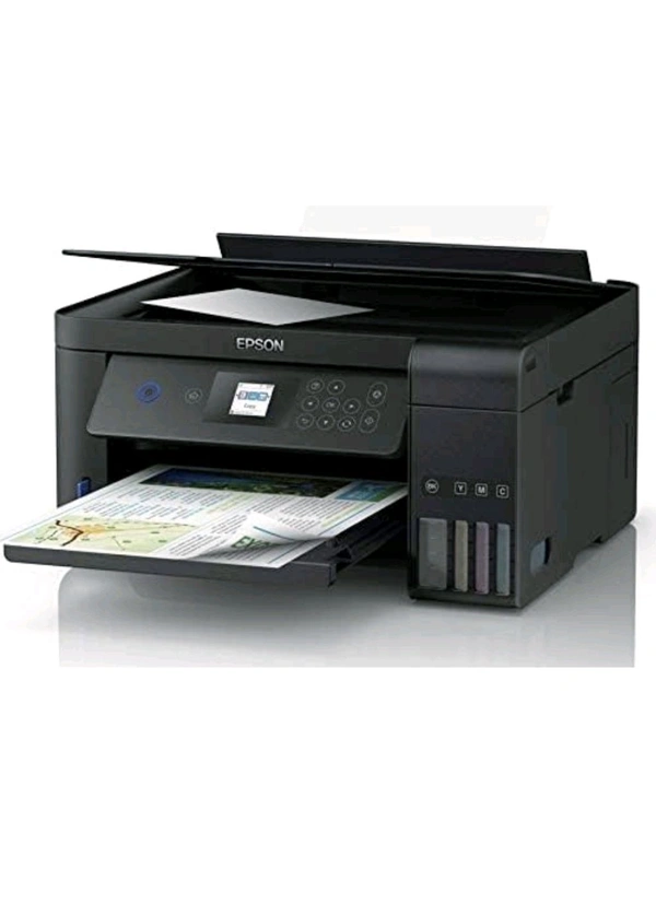 Epson Wireless Ecotank L4260 A4 Wi-Fi Duplex All-in-One Ink Tank Color LED Printers, Black - Black, Large