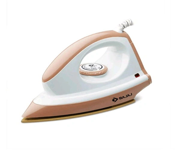 Bajaj Majesty Canvas 1000 Watt Dry Iron (Brown) - Tan