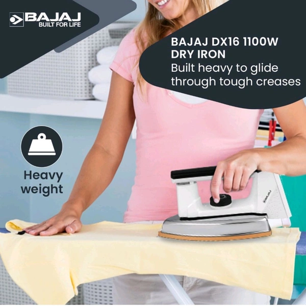 Bajaj DX 16 Heavy Weight Dry Iron, 1100 Watt