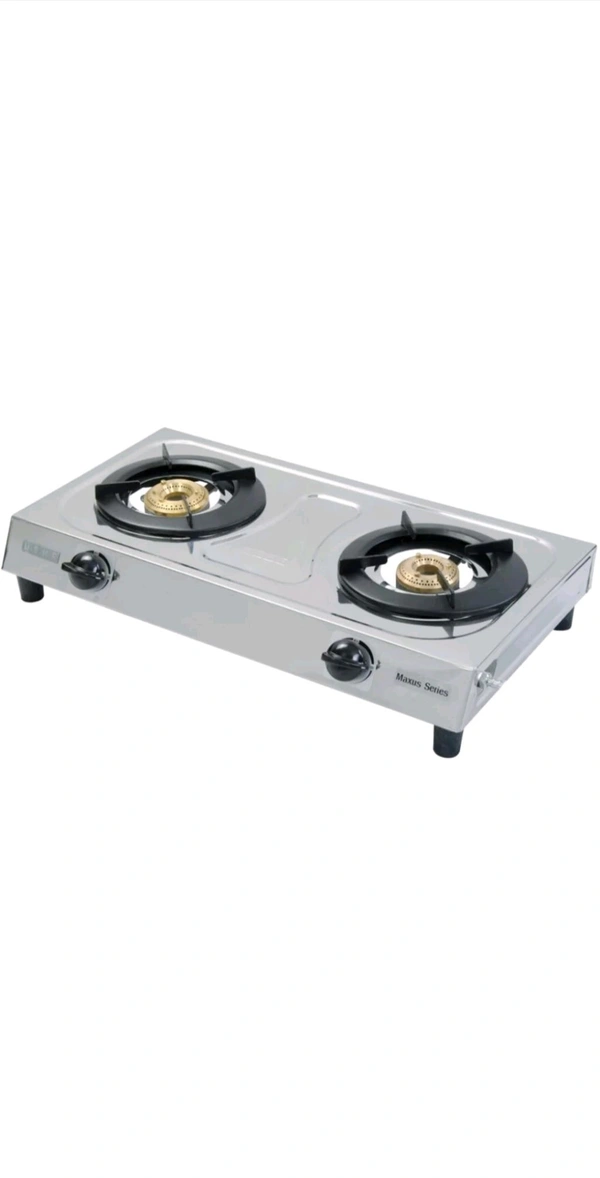 Usha Maxus GS2001 Stainless Steel 2 Burner CookTop - Silver, Large