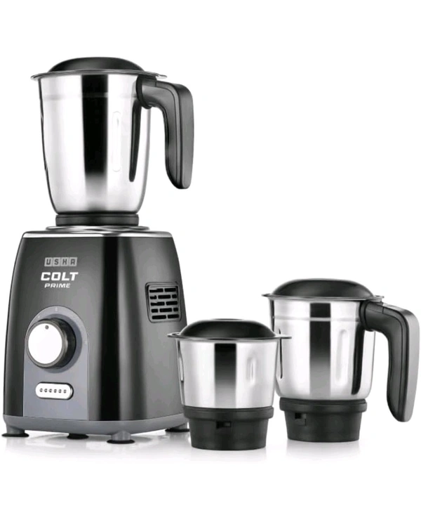 Usha Colt Prime Mixer Grinder 500 Watt (Black) - Black