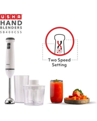 Usha Hand Blender HB400CSS 400 Watt (White)