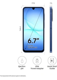 Samsung Galaxy A17 5G SmartPhone, 8 GB RAM, 128 GB Storage