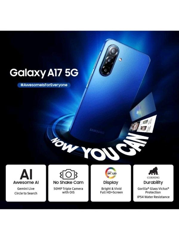 Samsung Galaxy A17 5G SmartPhone, 8 GB RAM, 128 GB Storage