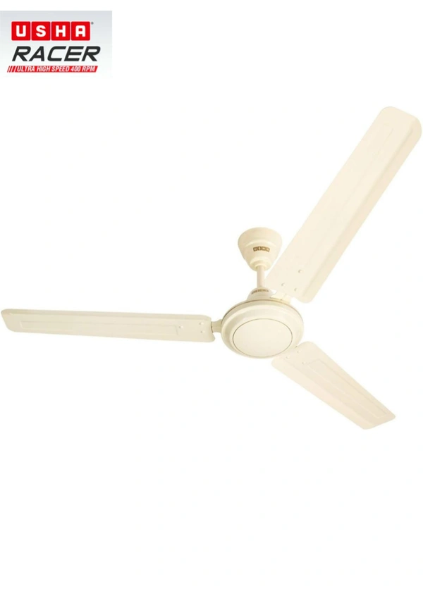 Usha Racer Ceiling Fan 1200 mm, 50 Watt (Rich Ivory)
