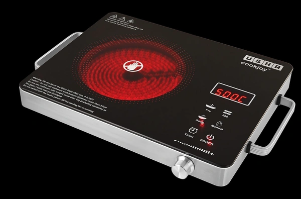 Usha Infrared Cooktop IR2200TCB (2200 Watt), Black
