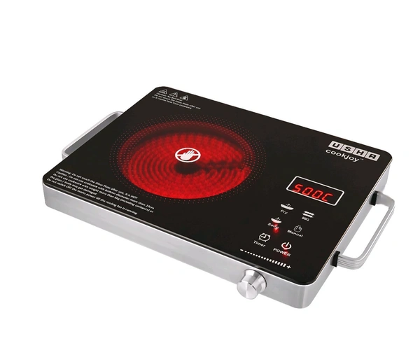 Usha Infrared Cooktop IR2200TCB (2200 Watt), Black