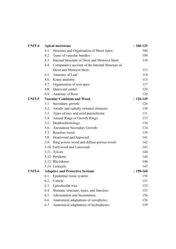 Morphology, Anatomy and Embryology of Angiosperms as Per FYUGP NEP