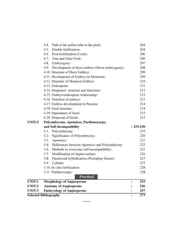 Morphology, Anatomy and Embryology of Angiosperms as Per FYUGP NEP