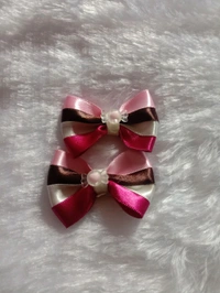 Kids Bow  - Pink Swan, Small