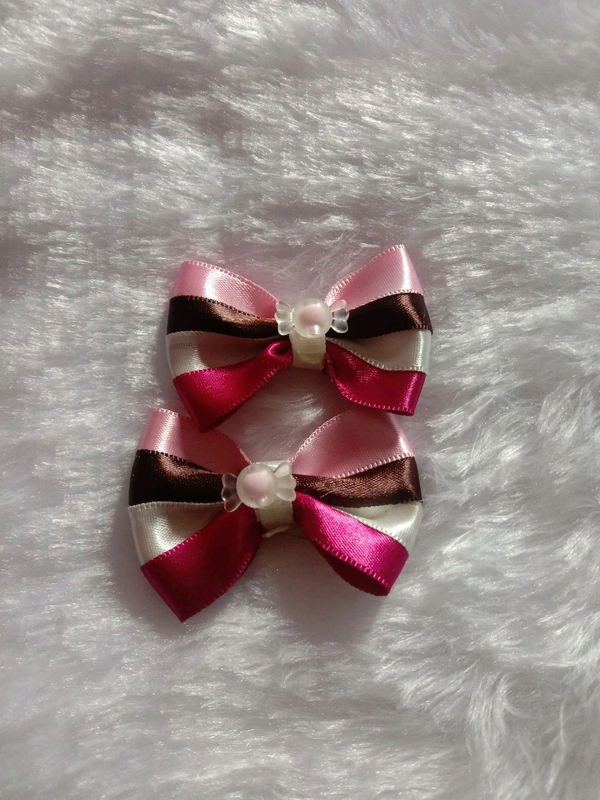 Kids Bow  - Pink Swan, Small