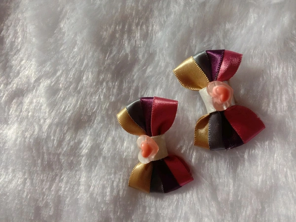 Kids Bow  - Pink Swan, Small