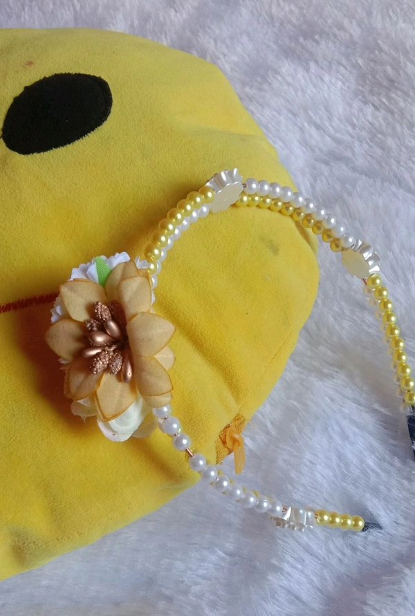 Kids Headband  - Yellow, 5 Month Above