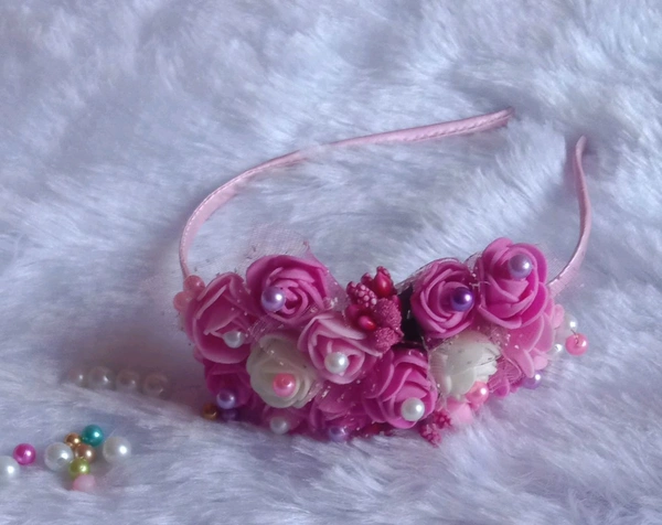 Kids Headband  - Pink, 5 Month Above