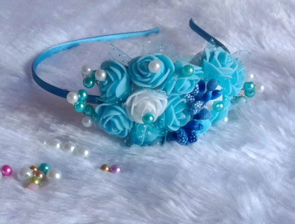 Kids Headband  - Dodger Blue, 5 Month Above