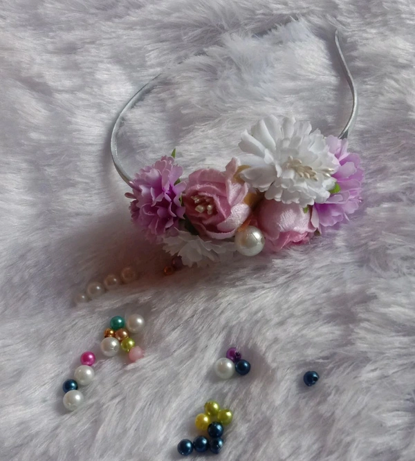 Kids Headband  - Mauve, 5 Month Above