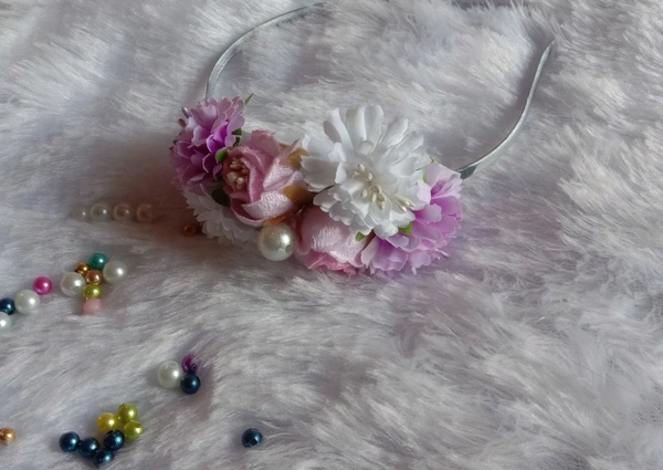 Kids Headband  - Mauve, 5 Month Above
