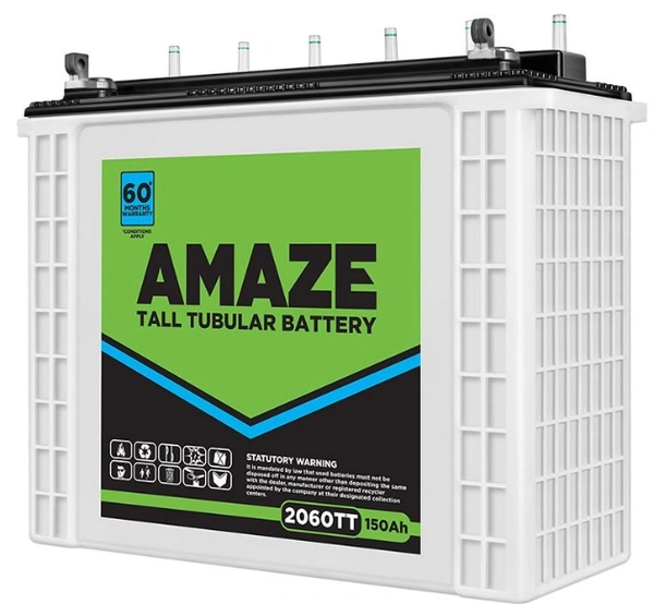 AMAZE 150ah tall tubular battery price of Amaze 2060TT - 12700