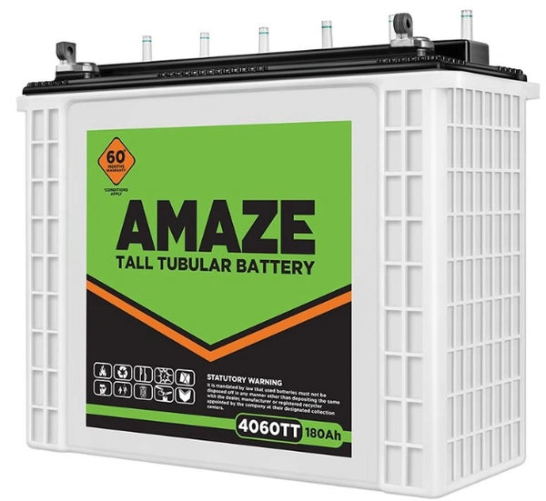AMAZE 180AH Battery Price of Amaze Tall Tubular 4060TT - 13600