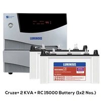 LUMINOUS Luminous Cruze+ 2kVA Inverter And RC15000 120Ah Tubular Battery
