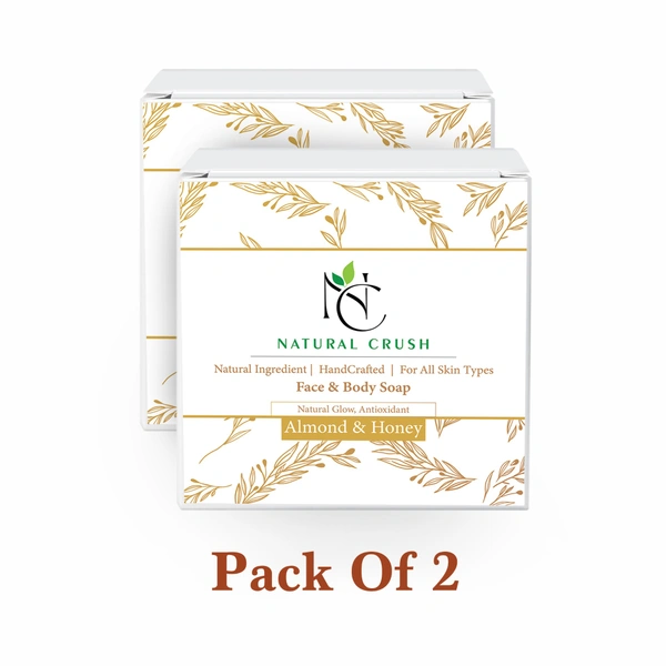 Almond & Honey Handmade Soap – A Sweet Treat for Your Skin - 80 gm (pack of 2)