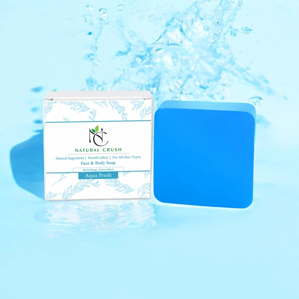 Aqua Fresh Handmade Soap - Elevate Your Daily Ritual with Pure Freshness - 80 gm (pack of 3)