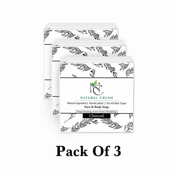 Activated Charcoal Detox  Handmade Soap - Deep Cleansing Bar - 80 gm (pack of 3)