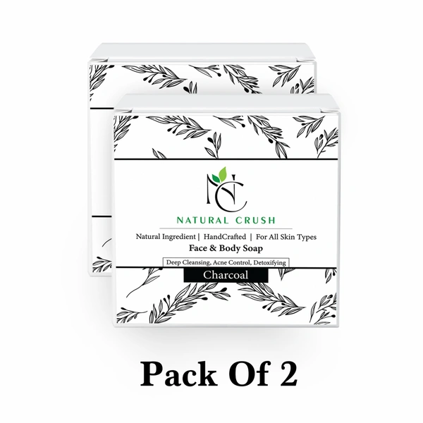Activated Charcoal Detox  Handmade Soap - Deep Cleansing Bar - 80 gm (pack of 2)
