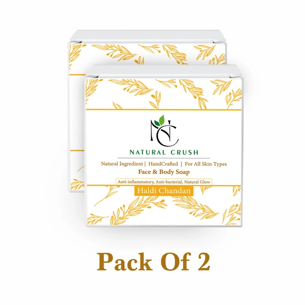  Haldi Chandan Handmade Soap – Purifying & Nourishing Bath Soap - 80 gm (pack of 2)