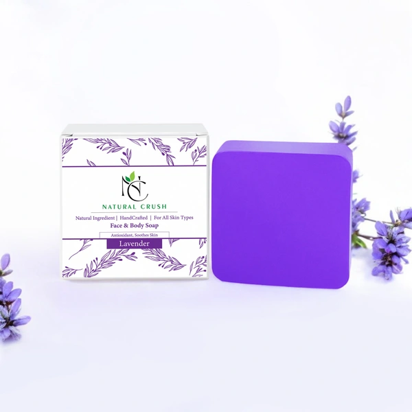 Lavender Handmade Soap – Moisturizing Soap with Calming Aroma - 80 gm (pack of 5)