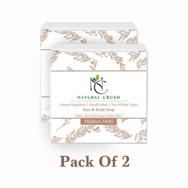 Pure Multani Mitti Handmade Soap - Nature’s Cleansing Secret - 80 gm (pack of 2)
