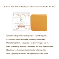 Handmade Soap Gift Set, Pack of 4 - Multani Mitti, Charcoal, Lavender, Haldi Chandan - 80 gm (Pack of 4)
