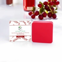 Red Wine Infused Handmade Soap- Anti Aging & Nourishing Formula - 80 gm (pack of 3)