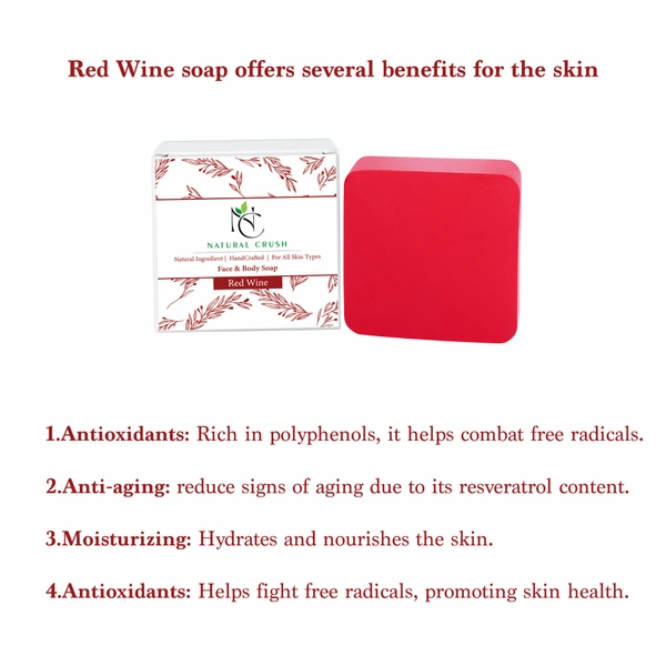 Handmade Soap Gift Set, Pack of 4 - Almond & Honey, Aqua Fresh, Rose, Red wine - 80 gm (Pack of 4)