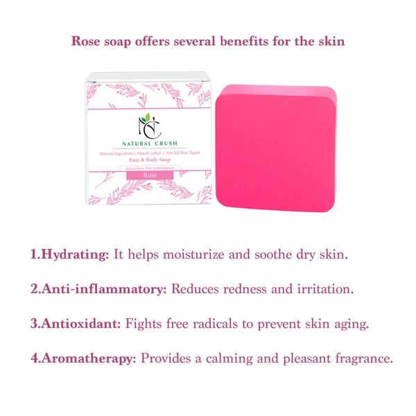 Handmade Soap Gift Set, Pack of 4 - Almond & Honey, Aqua Fresh, Rose, Red wine - 80 gm (Pack of 4)