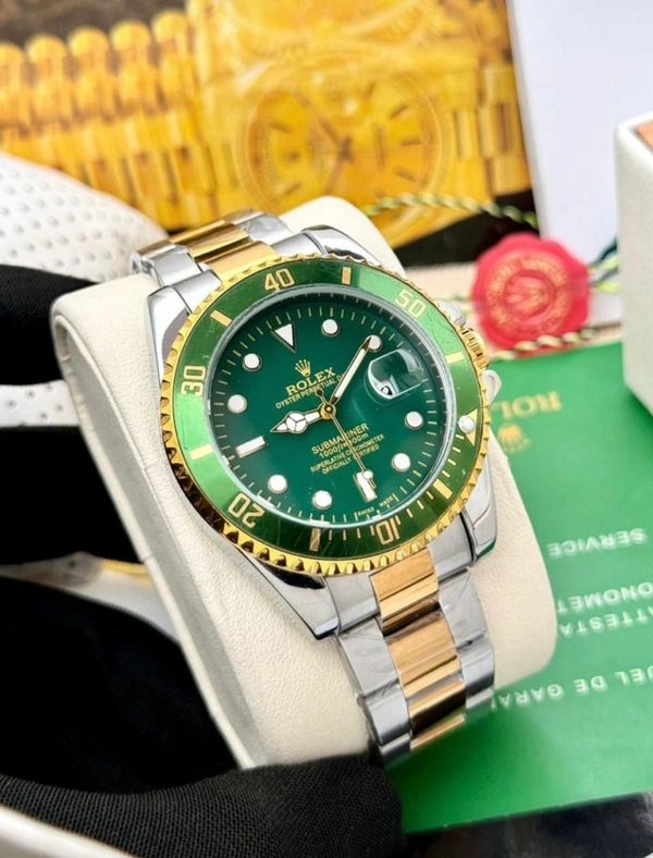 Rolex Green:Gold - Christi, Metal Strap