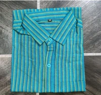 Aw Collection  KHADI SHIRT FOR Men - Orange, Xl