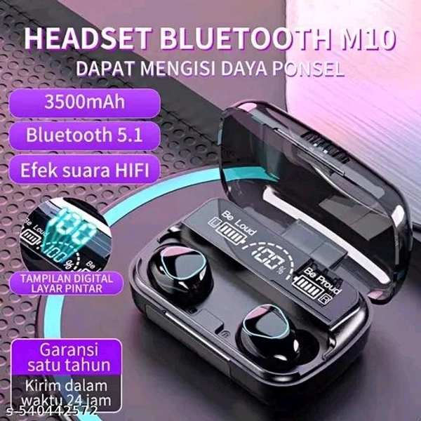 TWS M10/M19/T12/ULTRBUDS earpods  - BLACK