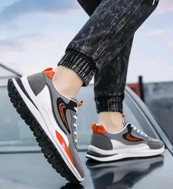 sneakers  Stylish Grey Fashion Casual Sneakers For Men - 7, GREY