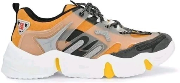NN SHOES N N Shoes Men'S Mesh 300 Yellow Sports Running Walking Gym Casual Sneakers shoes  - 7, YELLOW