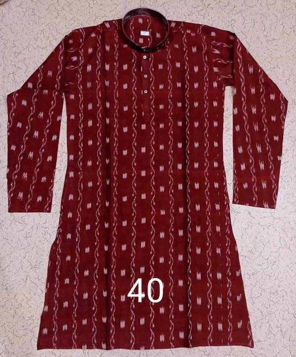 101485 Sambalpuri Dhila,  Kurta - merun, 40