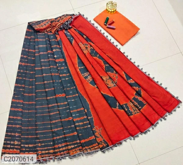 Cotton Saree Mul Mul Brand