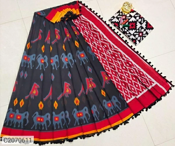 Cotton Saree Mul Mul Brand