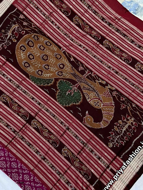 Sambalpuri Pata Saree Sapta Dhadi